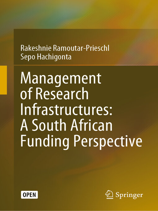 Title details for Management of Research Infrastructures by Rakeshnie Ramoutar-Prieschl - Available